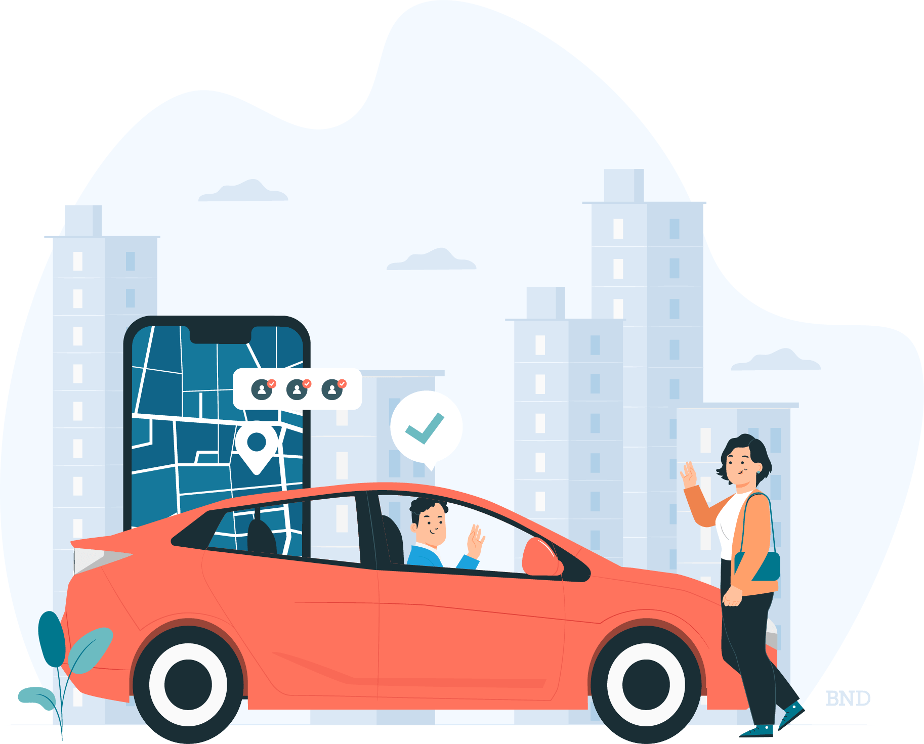 rideshare driving